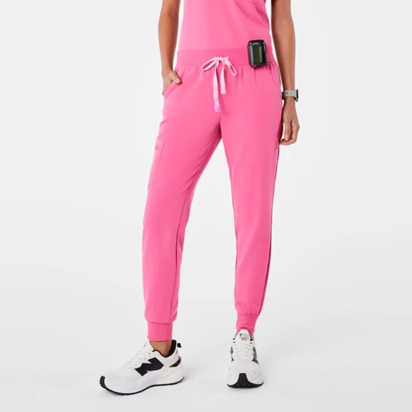 FIGS F*ing Pink Zamora Jogger Pants (S) - Picture 1 of 5
